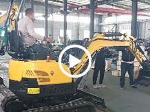 20無尾小型挖掘機，客戶試機視頻