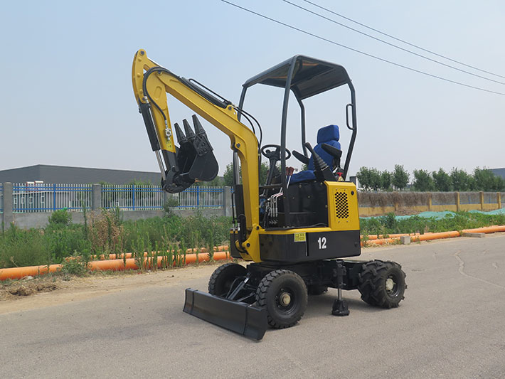 輪式小型挖掘機